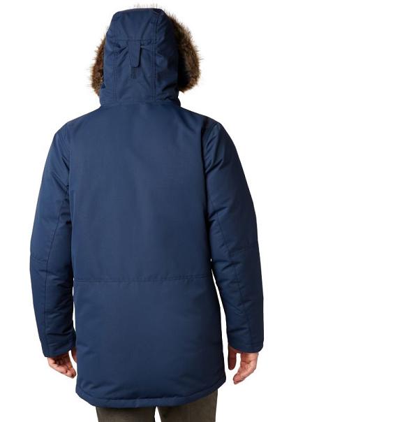 Columbia South Canyon Parkas Navy For Men's NZ24605 New Zealand